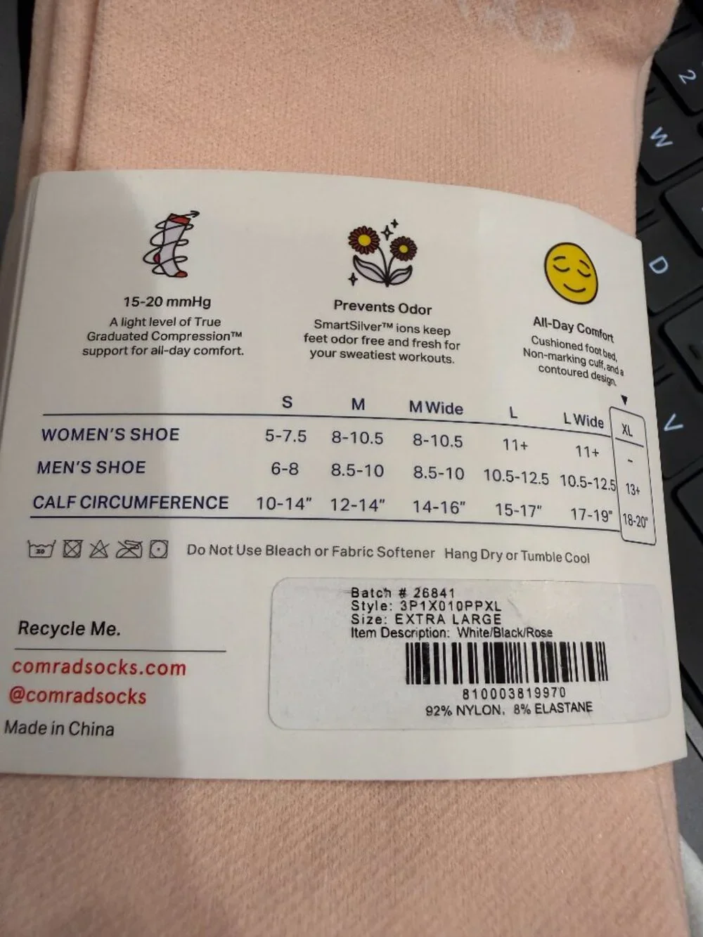 COMRAD Knee High Men's/Women's Compression Socks (Set of 3) - NEW